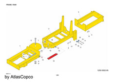 Atlas Copco Epiroc WAIST SHAFT 5112303639/5112 3036 39