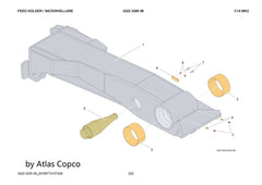 Atlas Copco Epiroc SHAFT 3222324654 /3222 3246 54