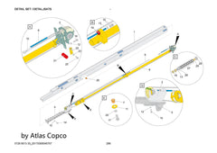 Atlas Copco Epiroc RETURN ROPE 3222332476 /3222 3324 76