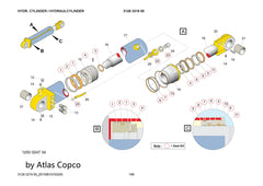 Atlas Copco Epiroc HYD. CYLINDER 3128321900/3128 3219 00