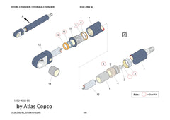 Atlas Copco Epiroc HYD. CYLINDER 3128259243/3128 2592 43