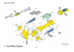 Atlas Copco Epiroc HYDRAULCYL.  9121701702/9121 7017 02