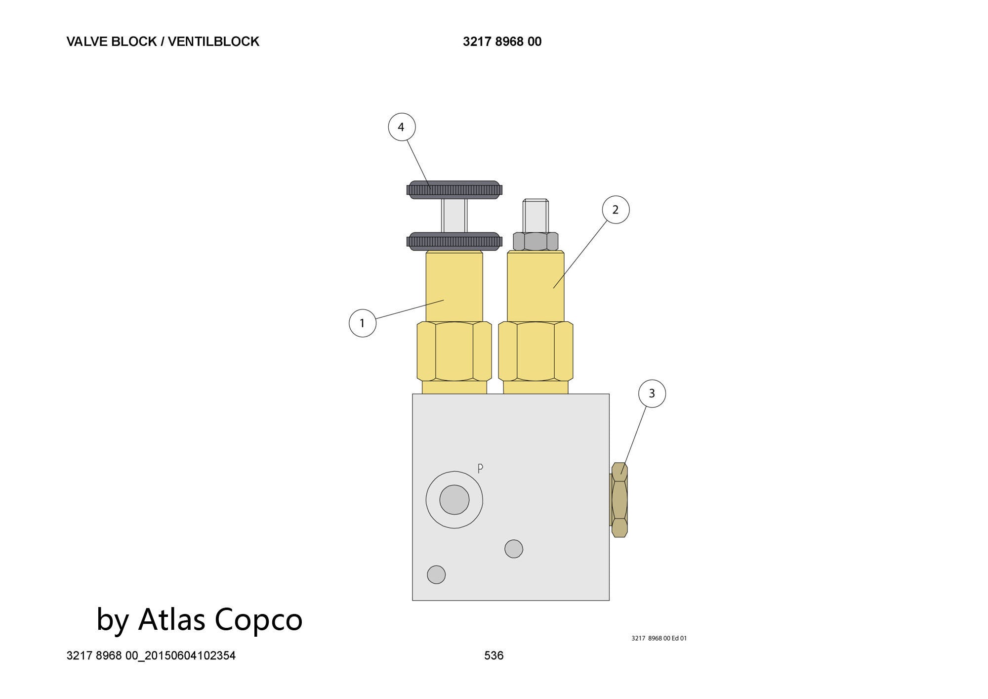 Atlas Copco Epiroc VALVE 3217896800/3217 8968 00