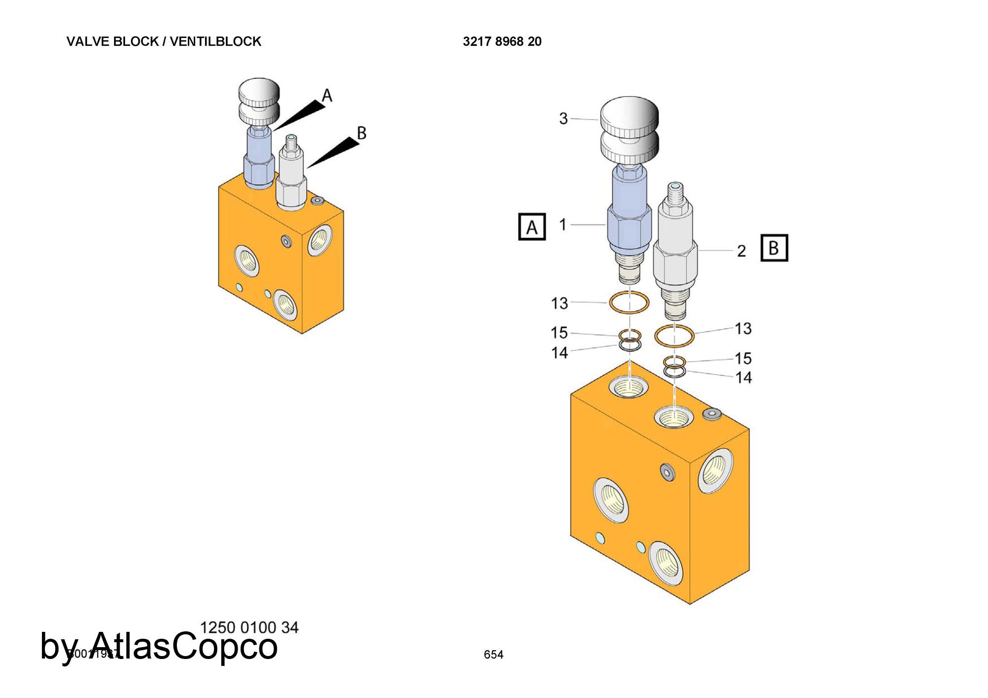 Atlas Copco Epiroc VENTILBLOCK 3217896820/3217896820