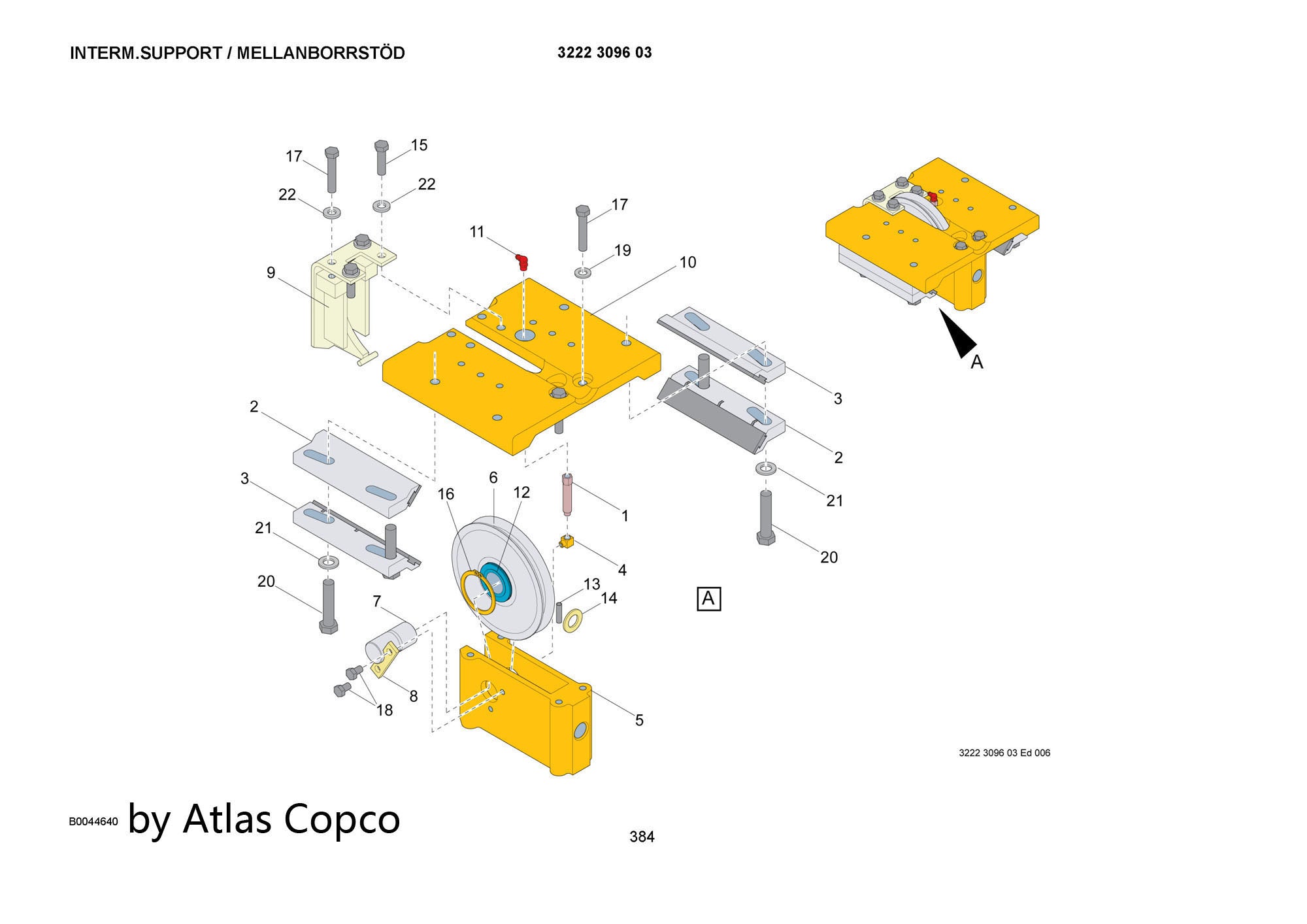 Atlas Copco Epiroc WIPER 3128306147/3128 3061 47