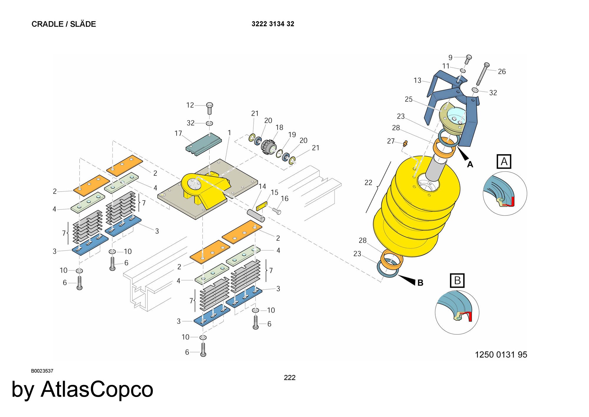 Atlas Copco Epiroc PLATE 3128048500/3128 0485 00