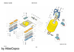 Atlas Copco Epiroc PLATE 3128048500/3128 0485 00