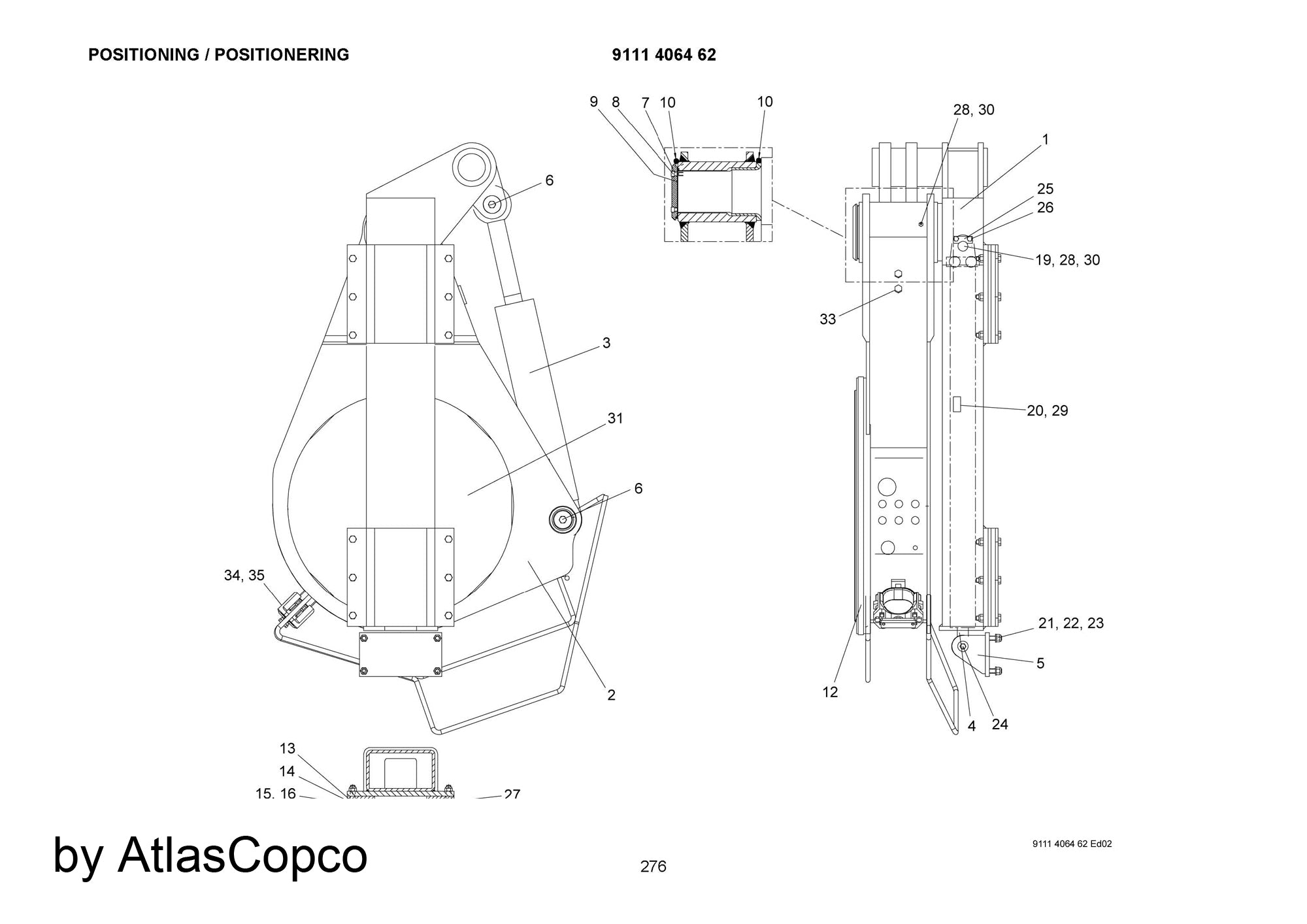 Atlas Copco Epiroc WEAR PLATE  3128055401/3128 0554 01