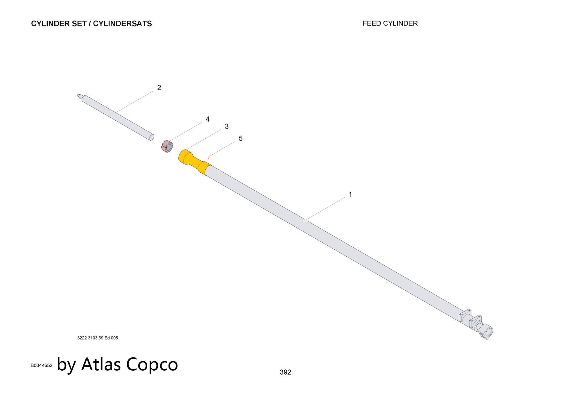 Atlas Copco Epiroc SPACER  3128078409/3128 0784 09