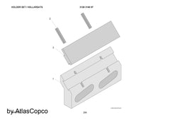 Atlas Copco Epiroc HOLDER  3128078611 /3128 0786 11