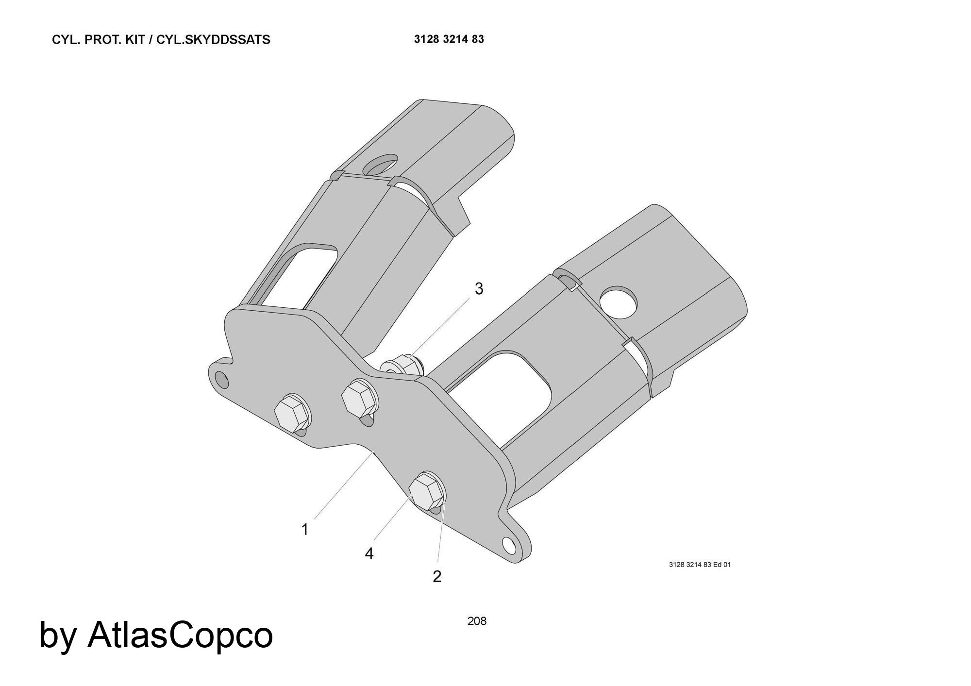 Atlas Copco Epiroc  Protection 3128313358/3128 3133 58