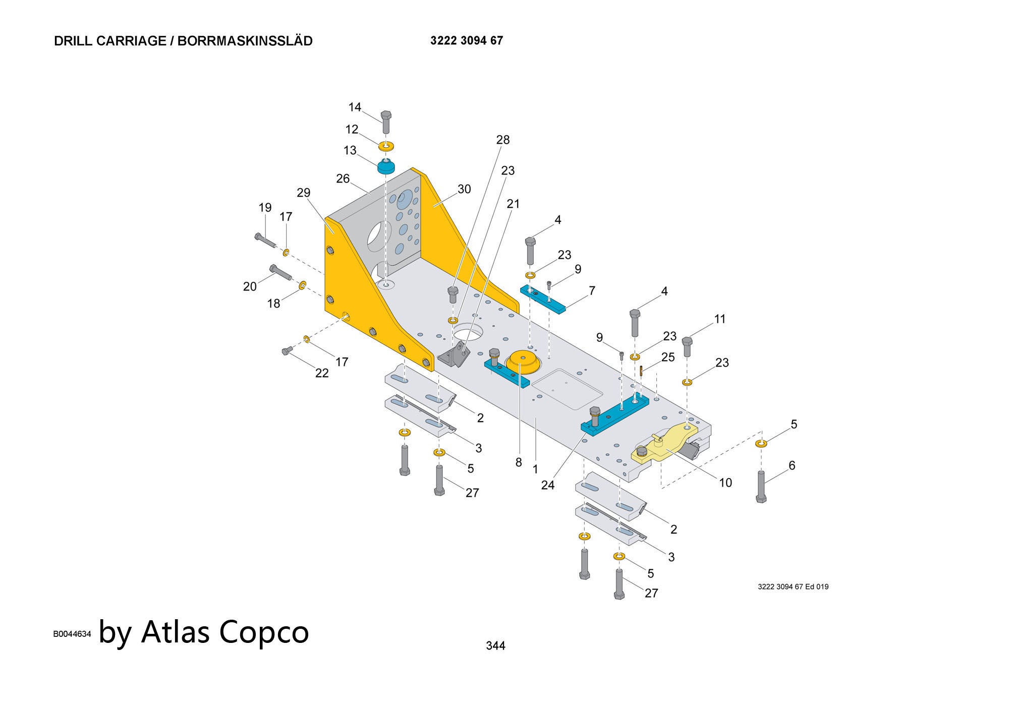 Atlas Copco Epiroc CRADLE 3222326081/3222 3260 81