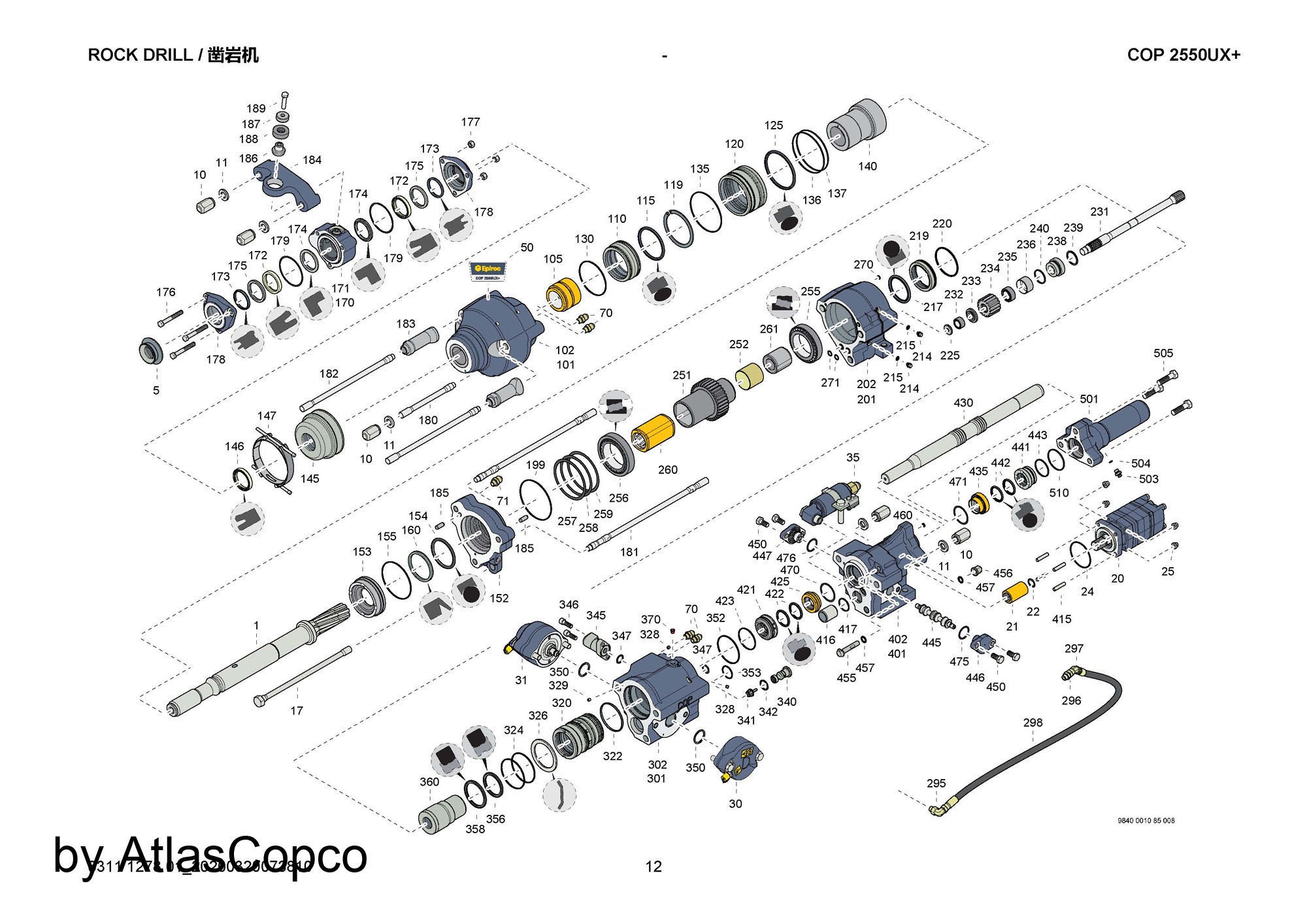 Atlas Copco Epiroc DRIVER 3115554100 /3115 5541 00