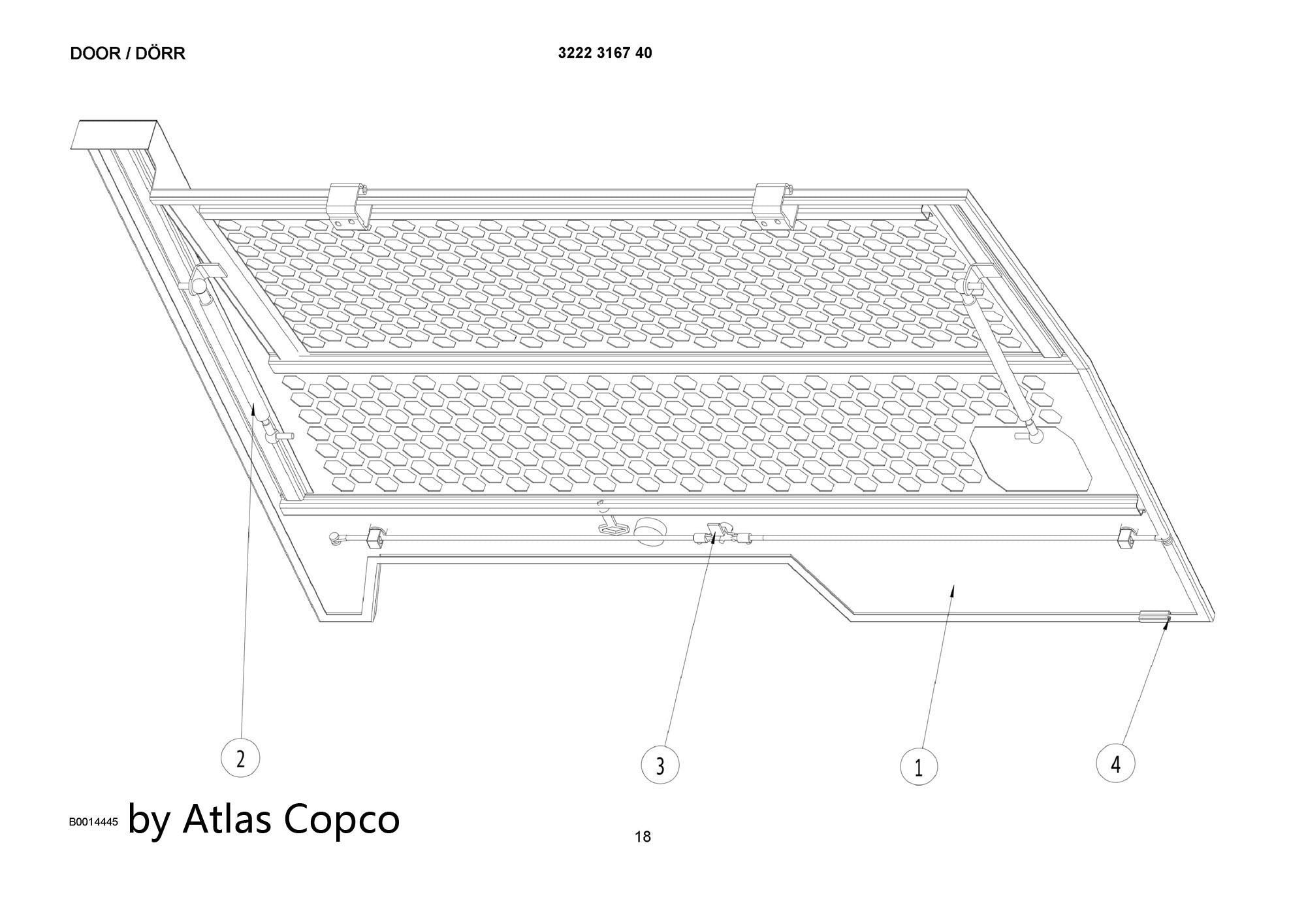 Atlas Copco Epiroc GAS SPRING 3222186401 /3222 1864 01