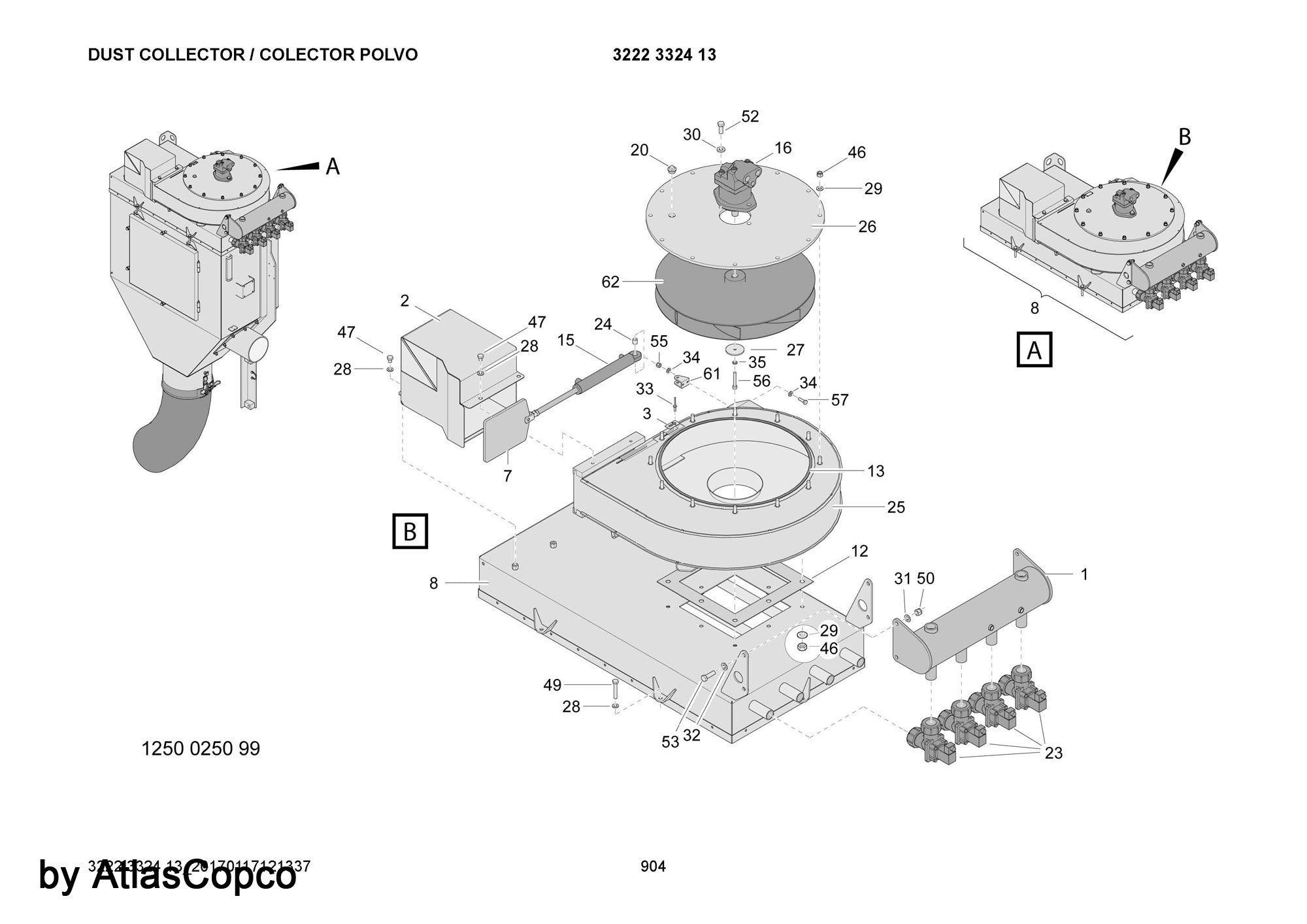 Atlas Copco Epiroc FILTER ELEMENT  3222321295 /3222 3212 95