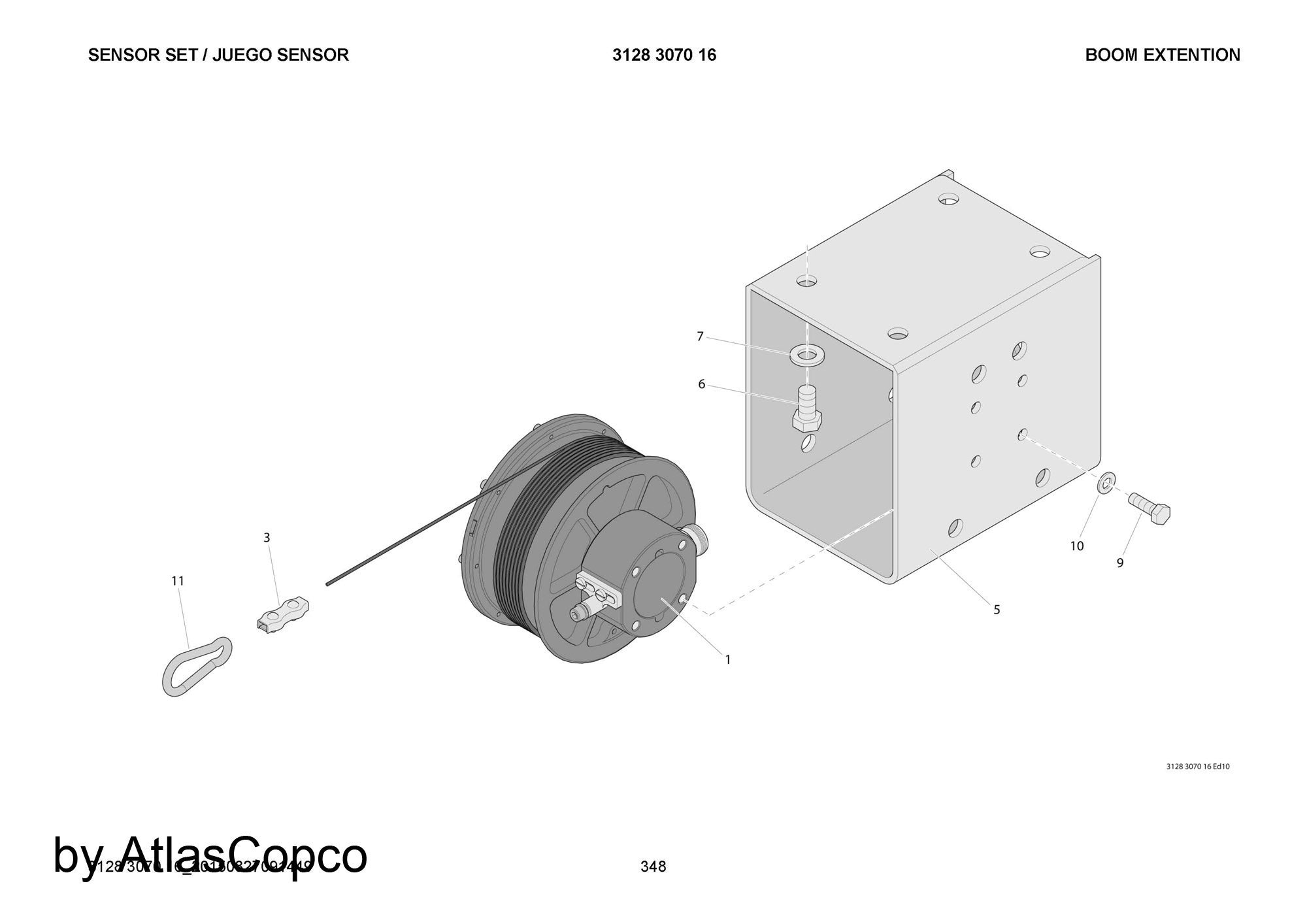 Atlas Copco Epiroc SENSOR / LINEAR 9106219216/9106 2192 16