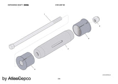 Atlas Copco Epiroc EXP. SHAFT 3155236780/3155 2367 80