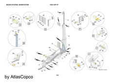 Atlas Copco Epiroc Expanding Shaft 3222325111/3222 3251 11