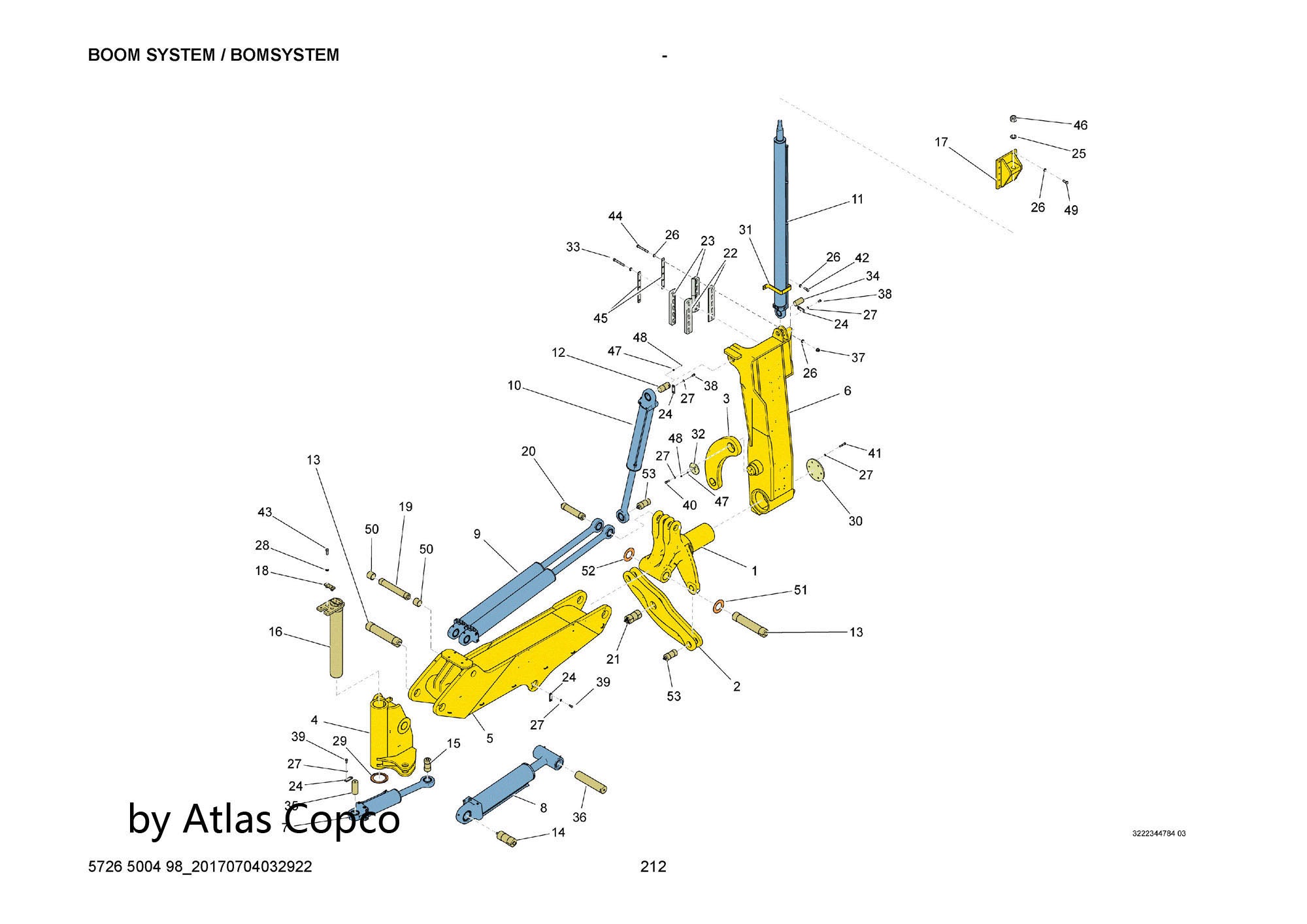 Atlas Copco Epiroc Expanding Shaft 3222325167/3222 3251 67