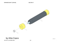 Atlas Copco Epiroc Expanding Shaft 3222325167/3222 3251 67