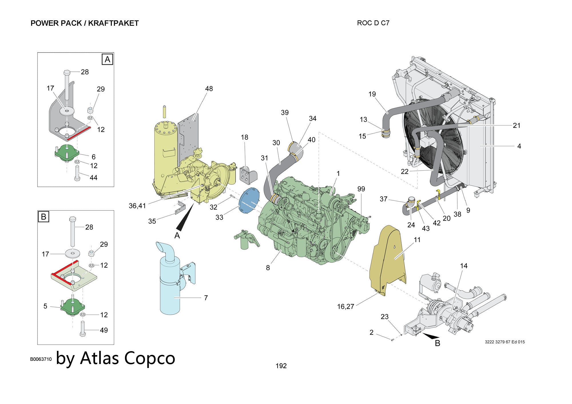 Atlas Copco Epiroc RUBBER ELEME 3222332660/3222 3326 60