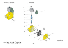 Atlas Copco Epiroc DIAPHRAGM 3222306198/ 3222 3061 98