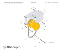 Atlas Copco Epiroc COMPRESSOR 3222324583/ 3222 3245 83