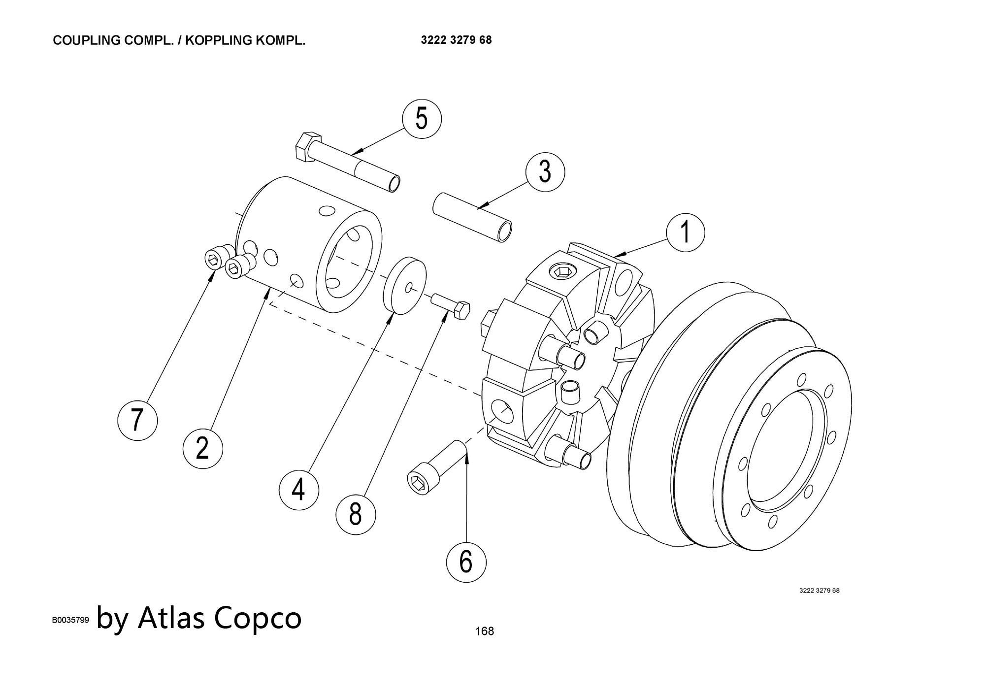 Atlas Copco Epiroc COUPLING 3222307839/3222 3078 39