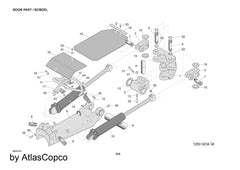 Atlas Copco Epiroc BOOM ATTACH 3128308069/3128 3080 69