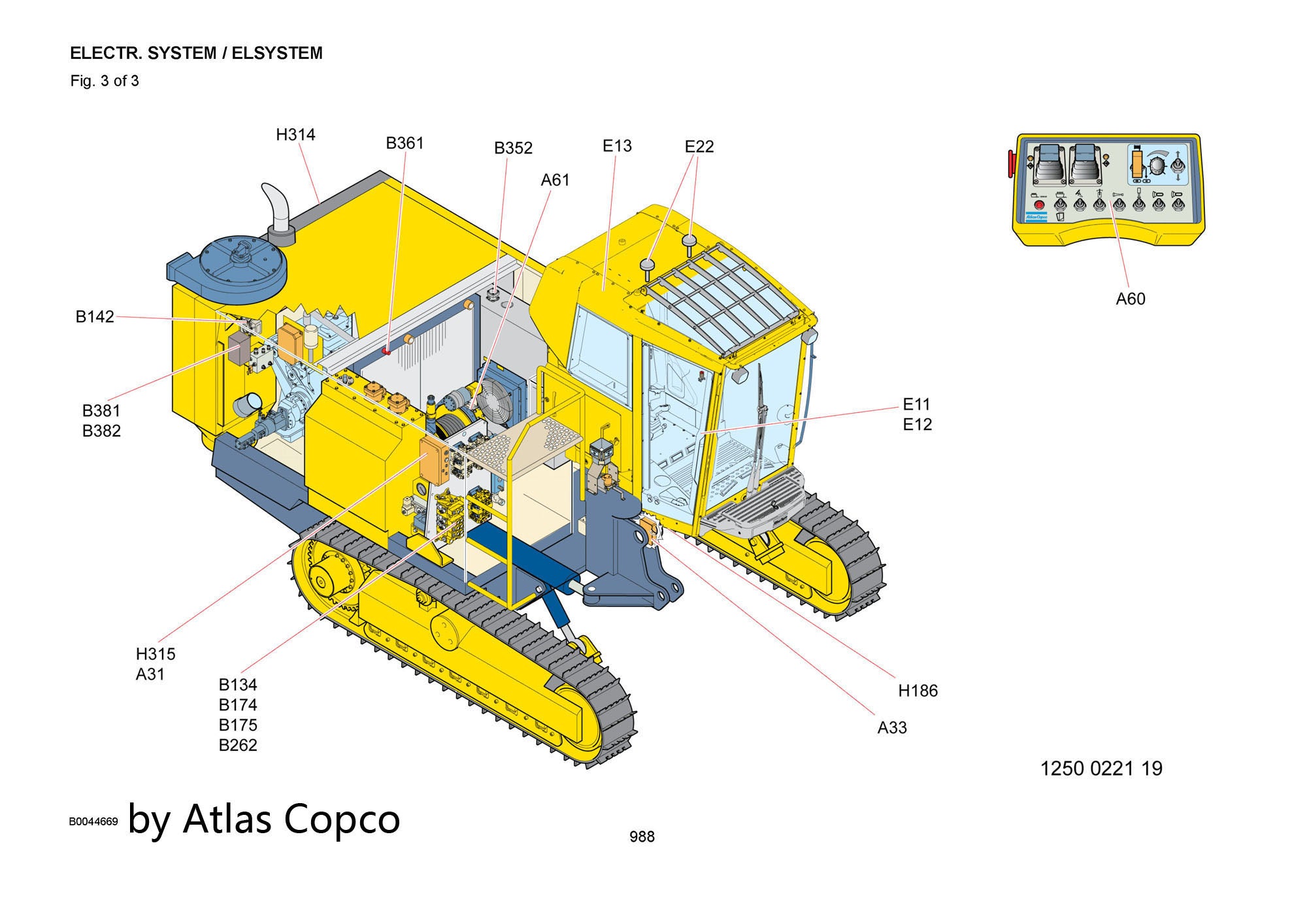 Atlas Copco Epiroc LINEAR SENSO 3222341172/3222 3411 72