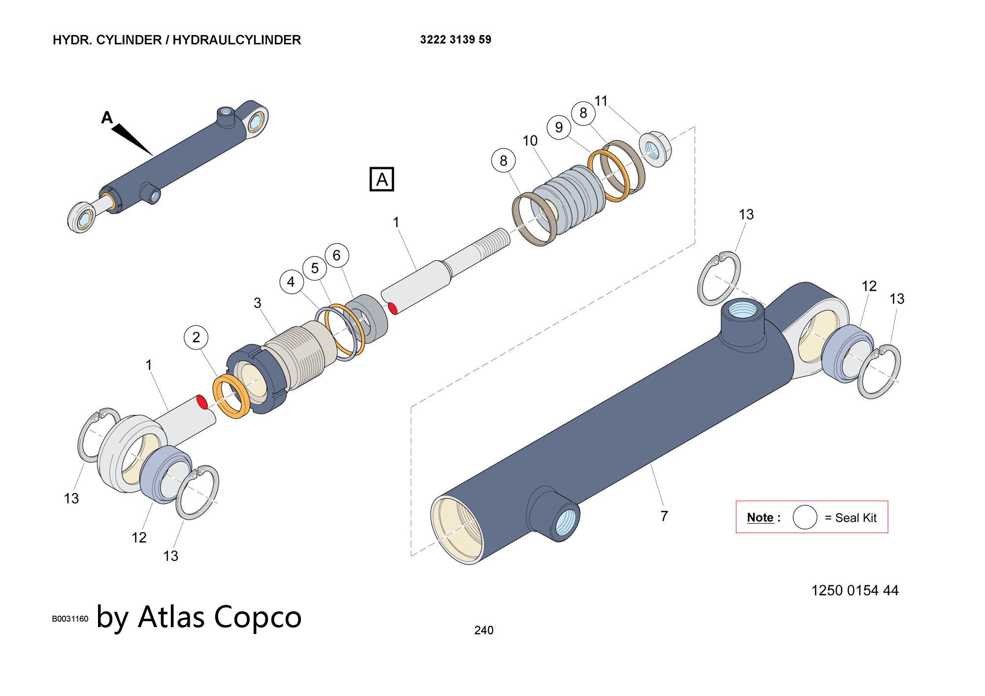 Atlas Copco SEALING SET 3222313971/3222 3139 71