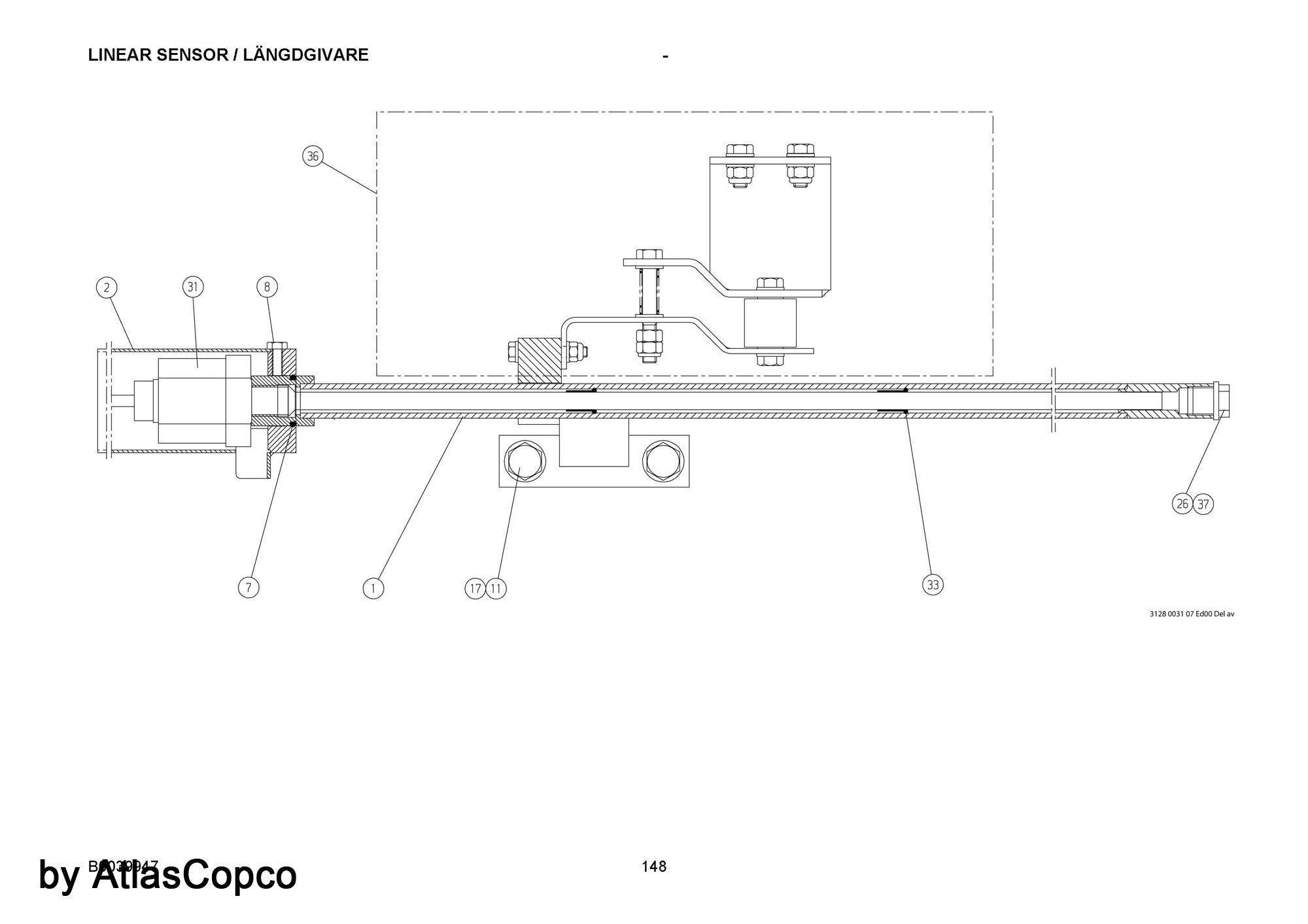 Atlas Copco LINEAR SENSO 9106219217/9106 2192 17