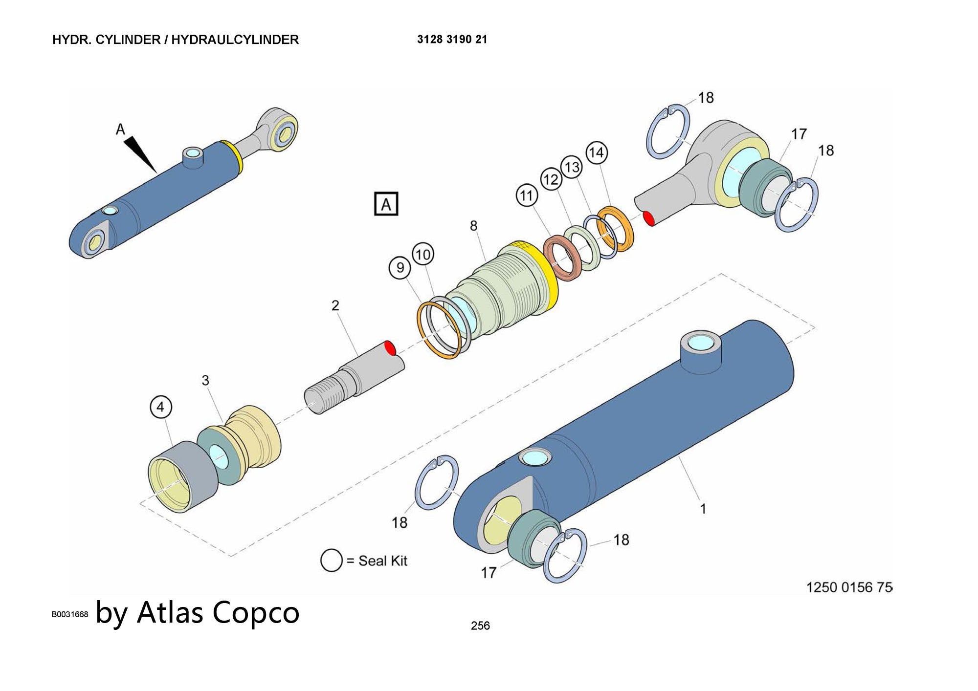 Atlas Copco Epiroc SEAL KIT 9120099303/9120 0993 03