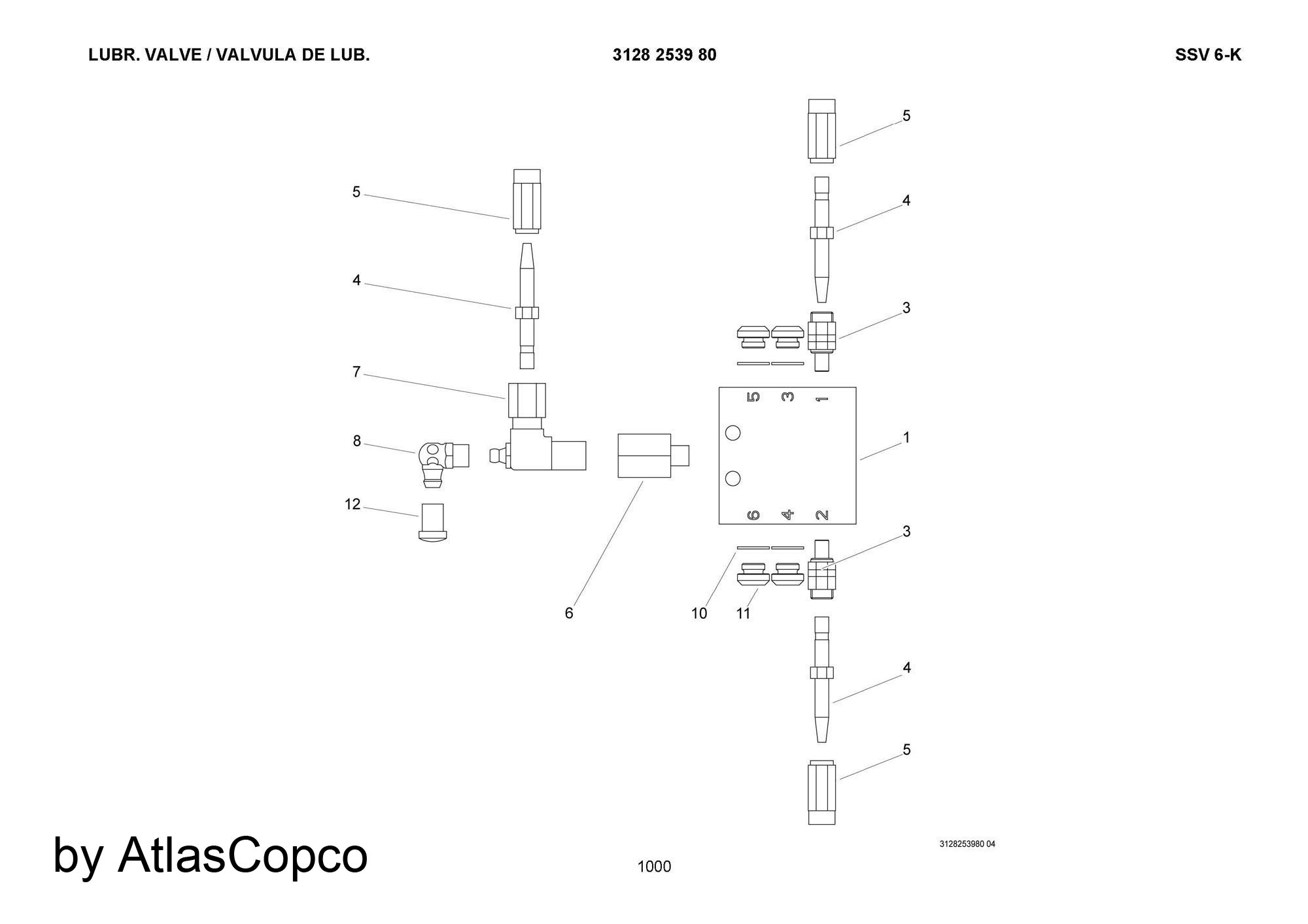 Atlas Copco Epiroc CHECK VALVE 3128253995/ 3128 2539 95