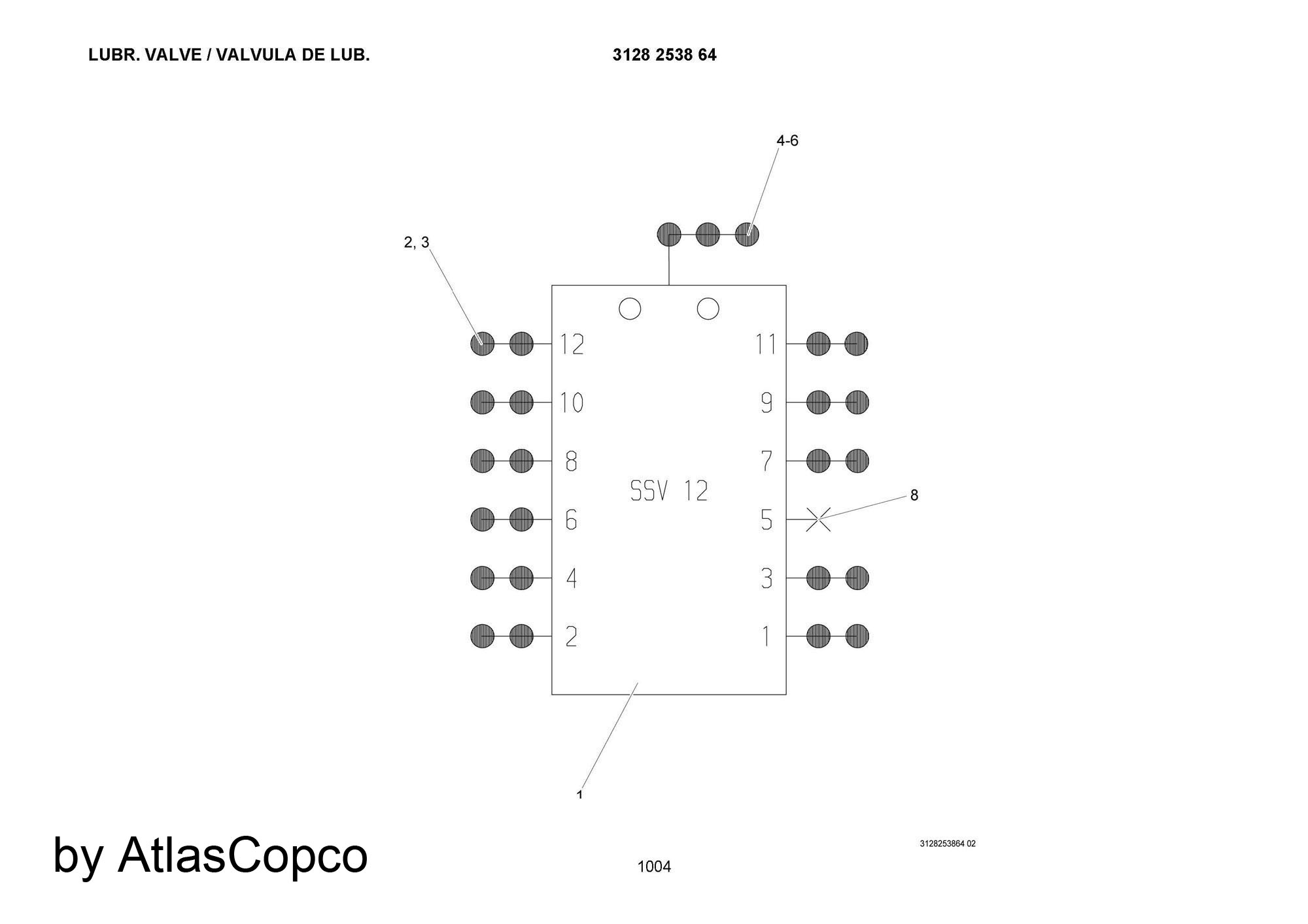 Atlas Copco Epiroc CHECK VALVE 3128253995/ 3128 2539 95