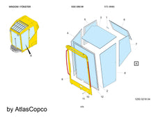 Atlas Copco Epiroc WEATHERSTRIP 3222989426/ 3222 9894 26