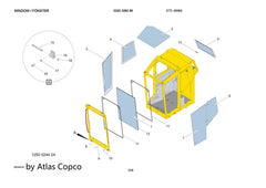 Atlas Copco Epiroc WEATHERSTRIP 3222989426/ 3222 9894 26