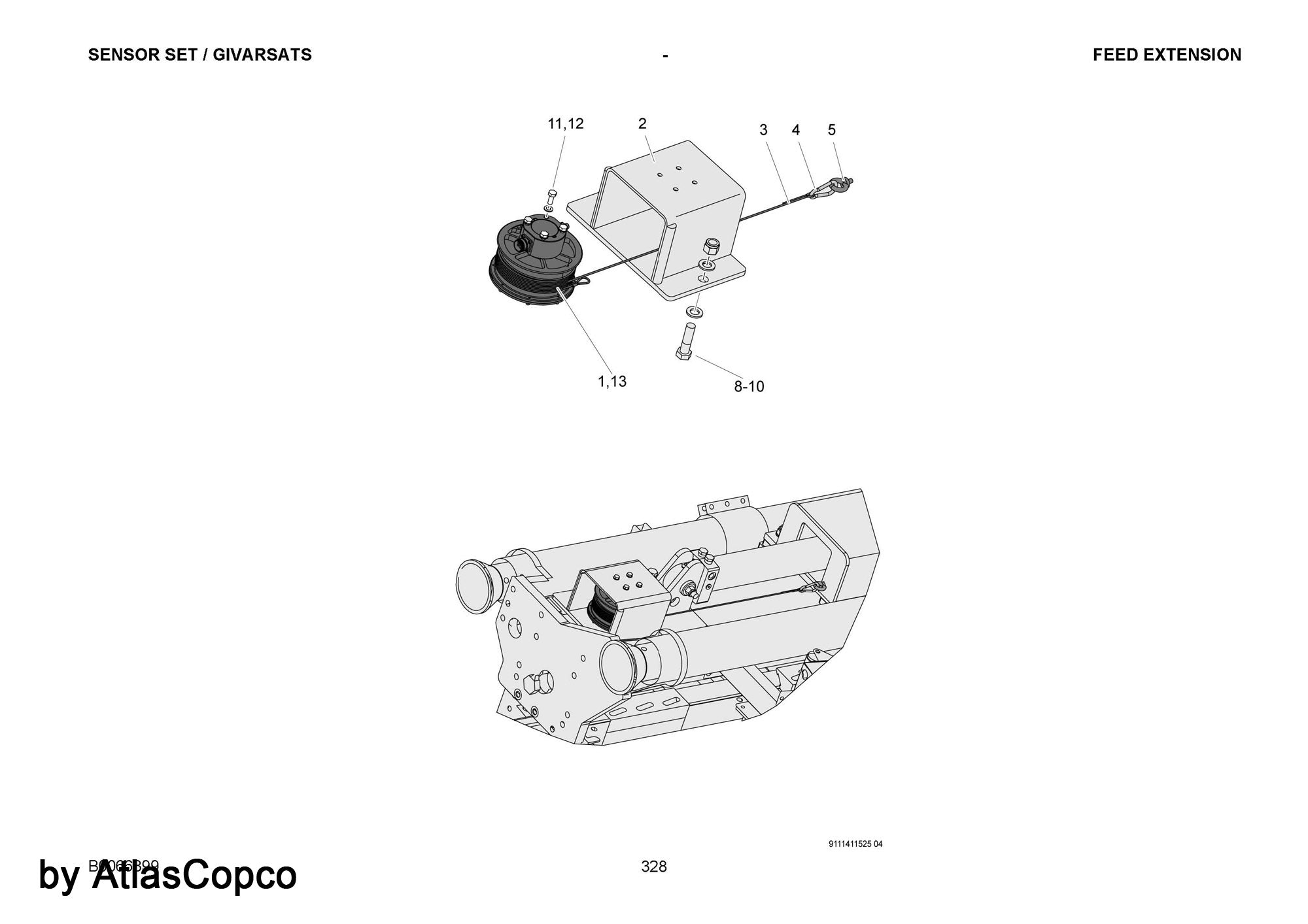 Atlas Copco Epiroc SENSOR / LINEAR 9106219216 / 9106 2192 16