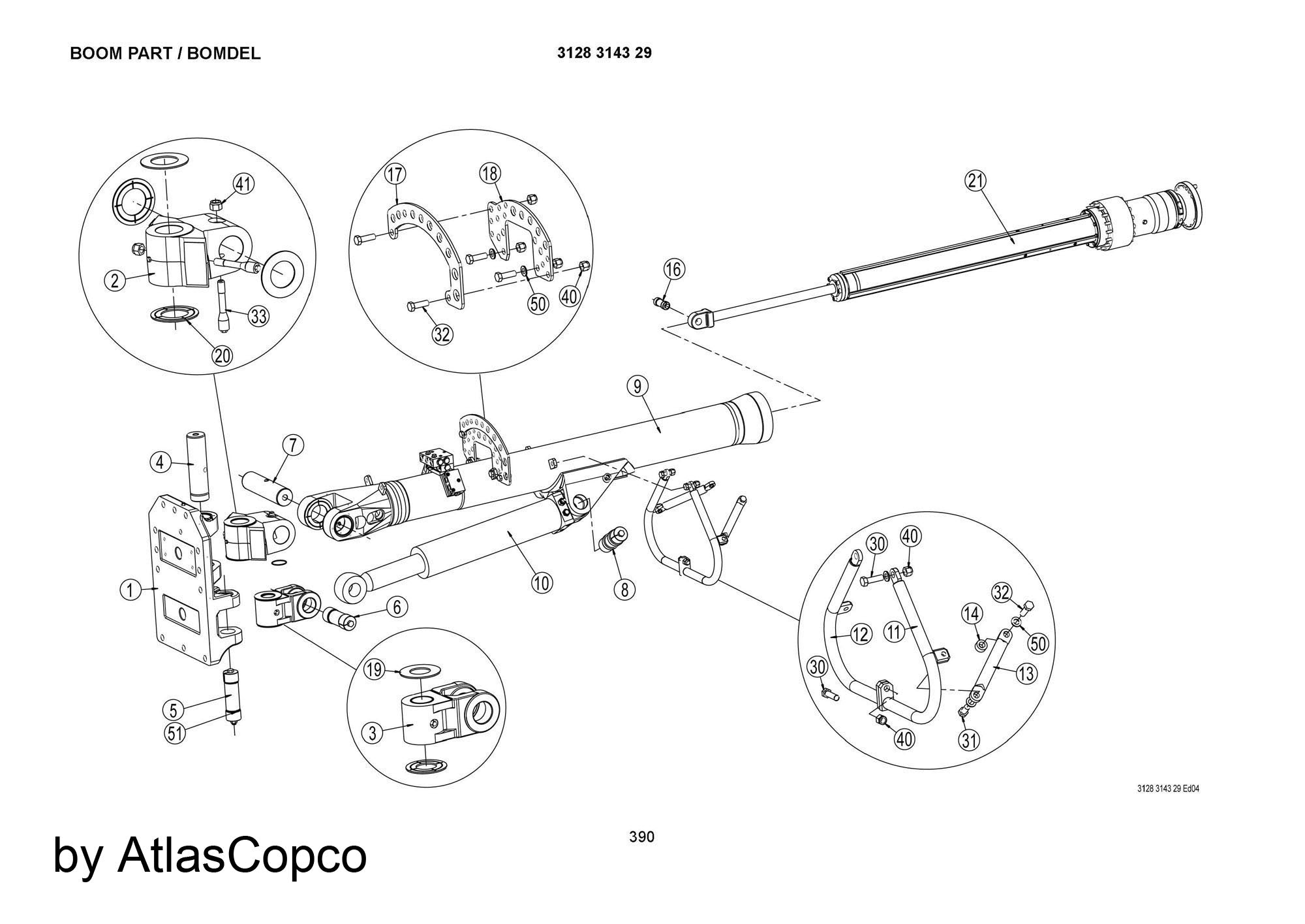 Atlas Copco Epiroc HYDR. CYLINDER  9121703200 /9121 7032 00