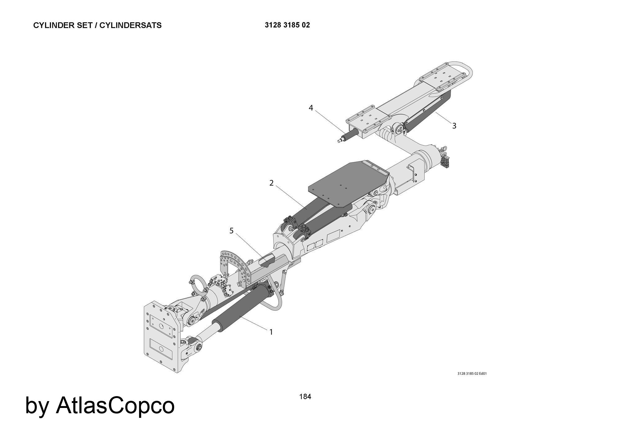 Atlas Copco Epiroc HYDR. CYLINDER  9121703200 /9121 7032 00
