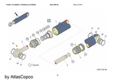 Atlas Copco Epiroc HYDRAULIC CYLINDER 8232300086/8232 3000 86