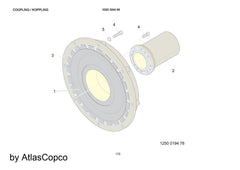 Atlas Copco Epiroc RUBBER ELEMENT 3222330916/3222330916