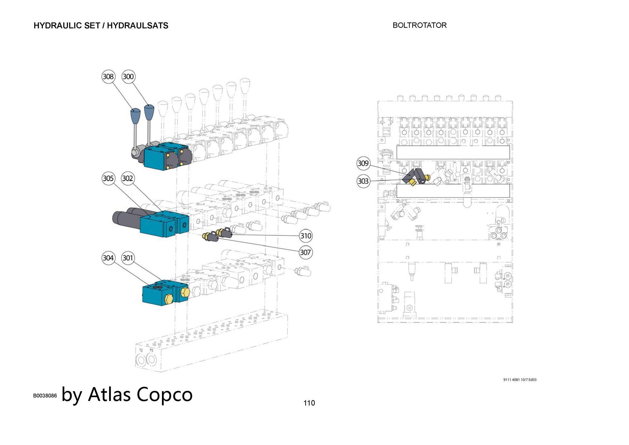 Atlas Copco Epiroc PRESS.RED.VALVE 3217934140 / 3217 9341 40