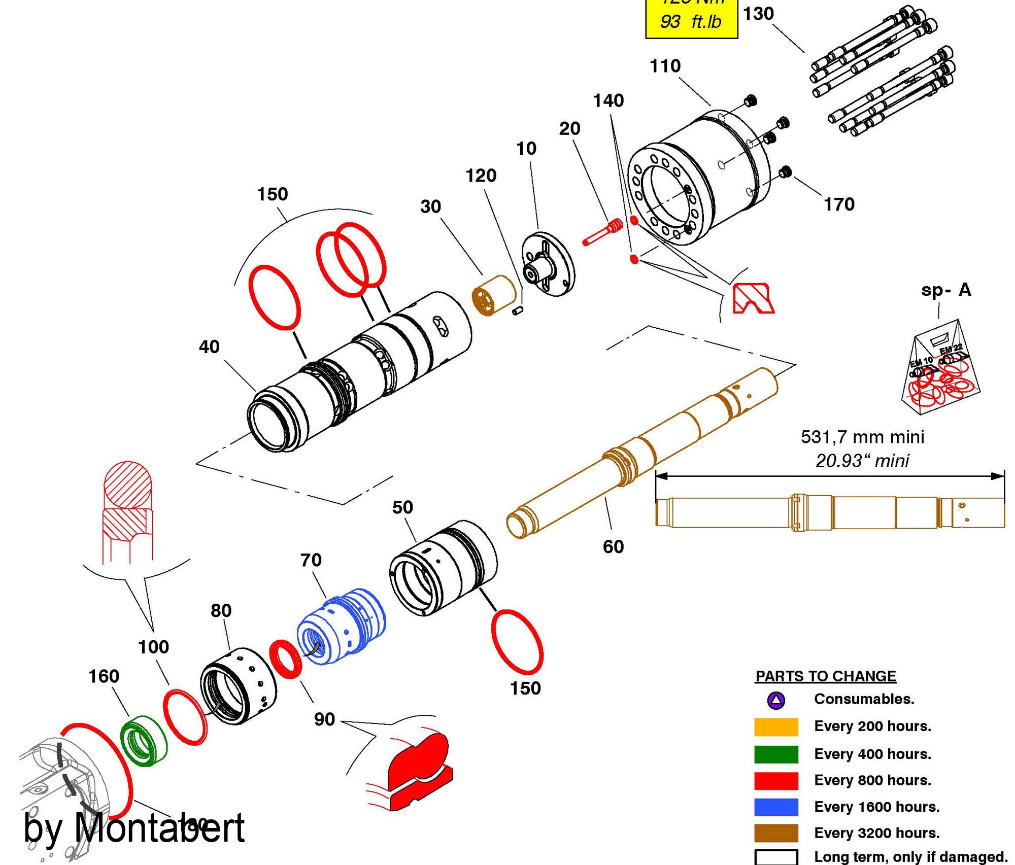 MONTABERT HC 95 86746955 SHANK THRUST