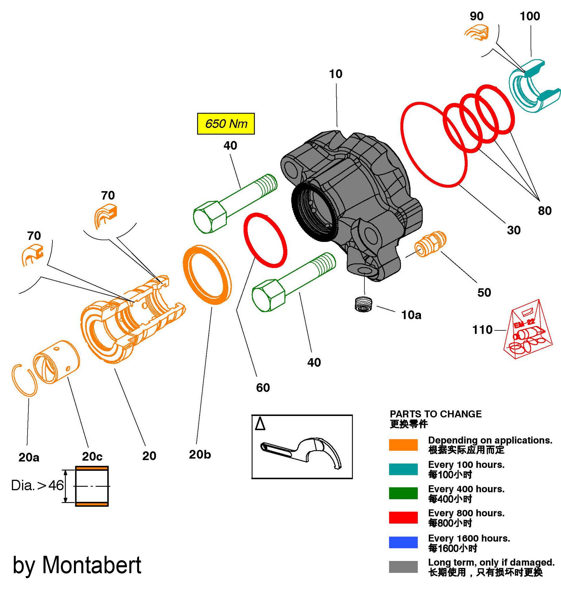 MONTABERT HC110 86716297 FRONT GUIDE