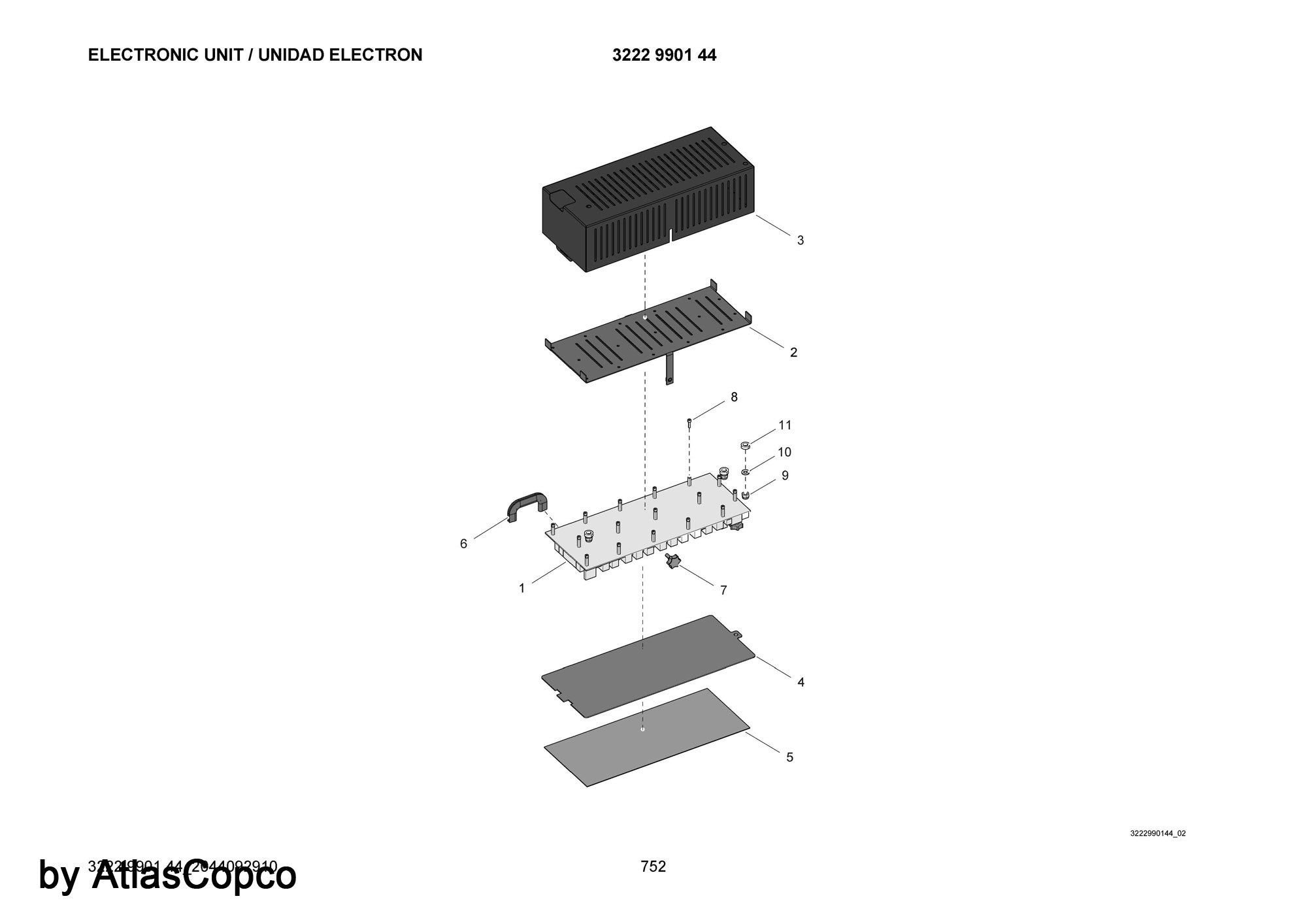 Atlas Copco Epiroc ELECTRONIC CARD 3222990146 / 3222 9901 46