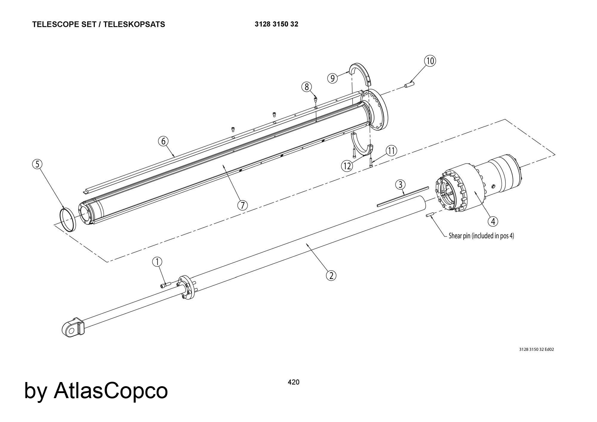 Atlas Copco Epiroc BEARING HOUSING 3125494486 / 3125 4944 86