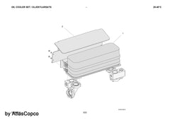 Atlas Copco Epiroc OIL COOLER 9106077491 / 9106 0774 91