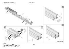 Atlas Copco Epiroc FEED BEAM 3128256354 / 3128 2563 54