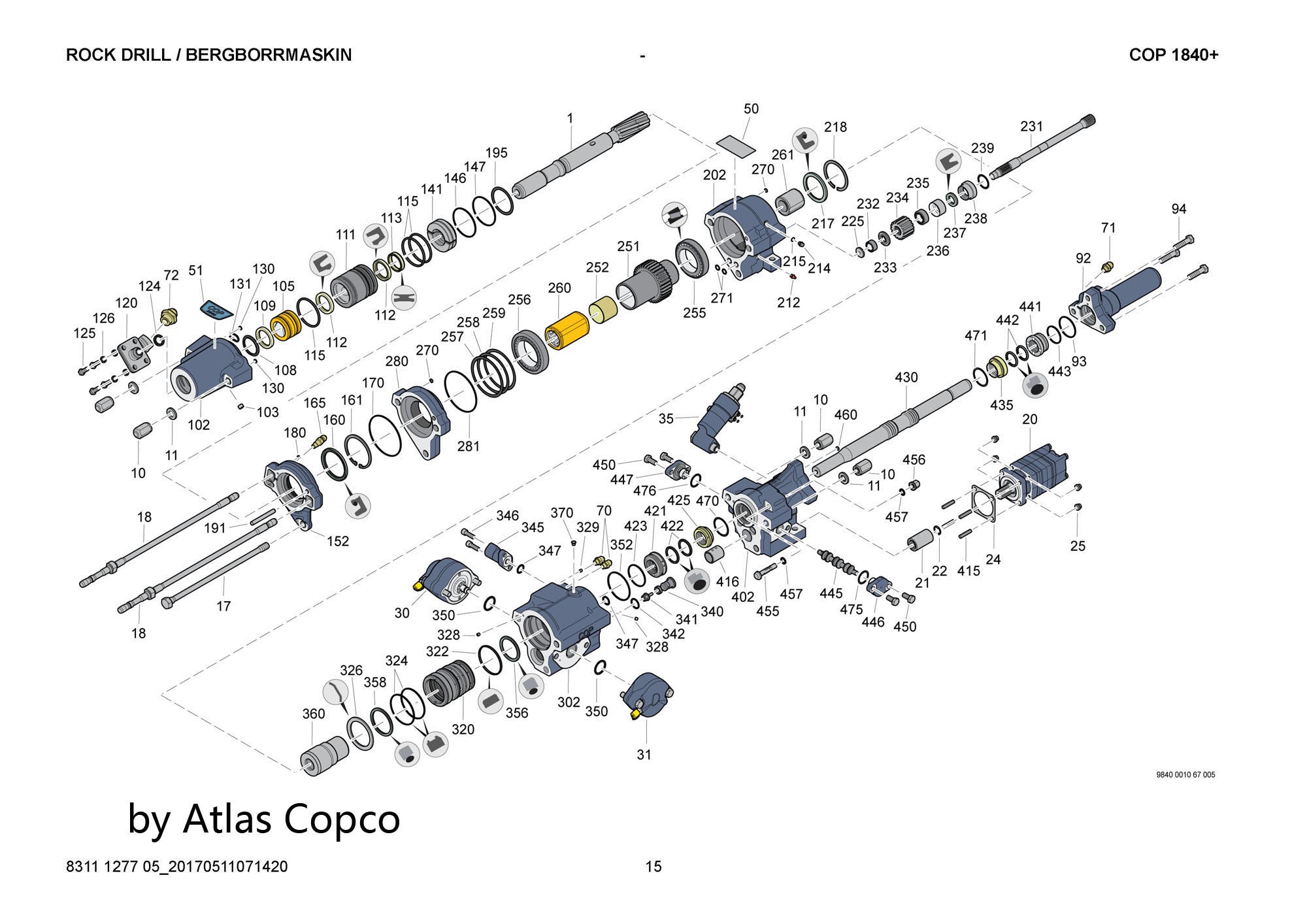 Atlas Copco Epiroc INTERMED. PART 3115527424 / 3115 5274 24